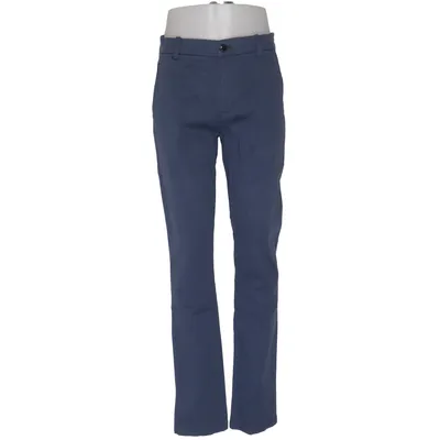 Chinos (Blue) from Lindbergh White Cotton, Elastane