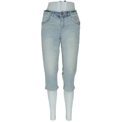 Trekvartsbyxor (Blå) från Taifun Bomull, Elastan, Polyester, Viskos