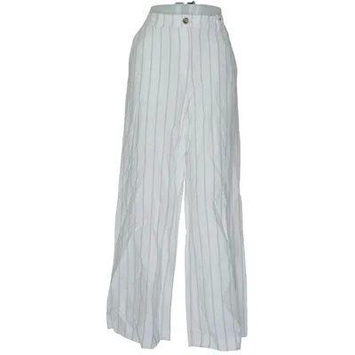 Palazzobyxor (Vit) från H&M Bomull, Linne, Polyester, Viskos