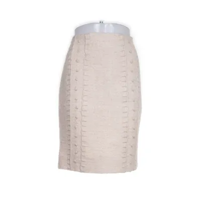 Rok (Beige) van Tory Burch Mohair, Polyester, Wol