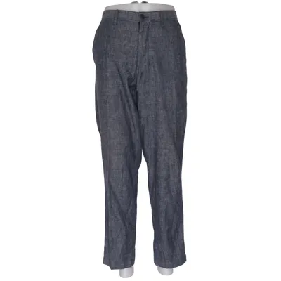 Chino (Bleu) de Uniqlo Coton, Élasthane, Lin