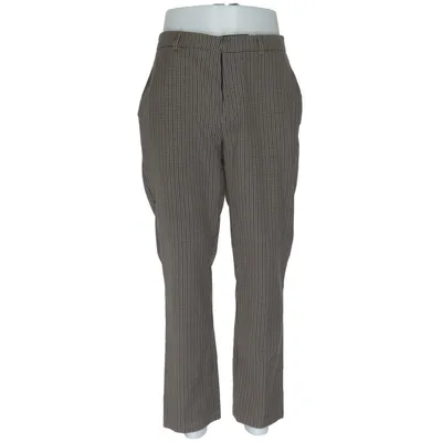 Pantalon (Marron, Noir) de Loom Coton, Élasthane, Polyester, Viscose