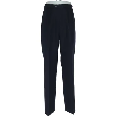 Pantalon de costume (Noir) de Wrangler Polyester, Laine