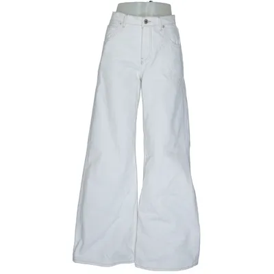 Jeans (White) from Maje Cotton, Leather, Polyester