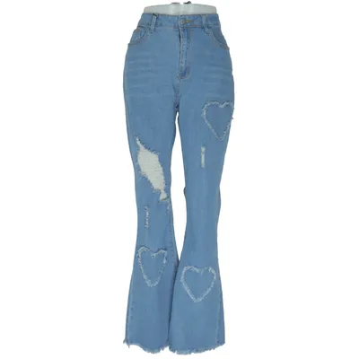 Jeans (Blå) Bomull, Elastan, Polyester