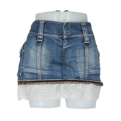 Denim skirt (Blue, Beige) from No Name Cotton, Elastane