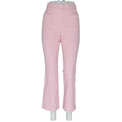 Hose (Pink, Weiß) von Zara Baumwolle, Polyester