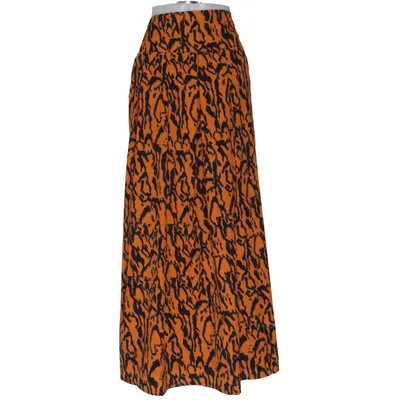 Maxi skirt (Orange, Black) from Verona Polyester