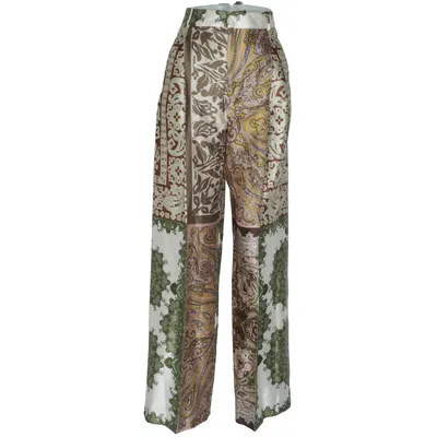 Broek (Beige, Groen, Bruin) van Zara Polyester