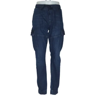 Cargo pants (Blue) from Crosshatch Cotton, Elastane