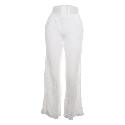 Pants (White) from Stradivarius Cotton, Linen, Viscose