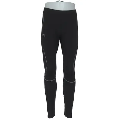 Collants de sport (Noir, Gris) de Decathlon Élasthane, Polyester
