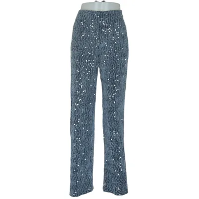 Pantalon (Bleu, Argent) de Zara Polyester