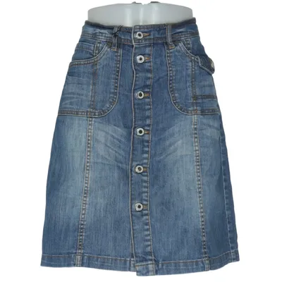 Jeanskjol (Blå) från Image Bomull, Elastan