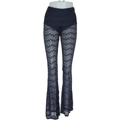 Palazzobyxor (Blå) från Missguided Elastan, Polyester