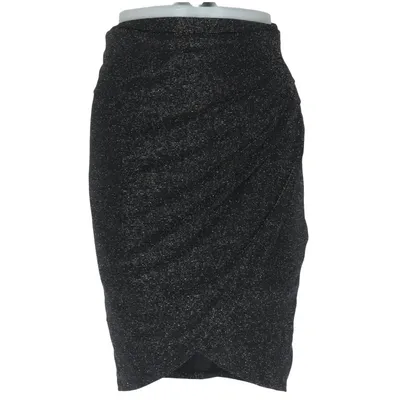 Kjol (Svart, Silverfärgad) från KappAhl Elastan, Polyamid