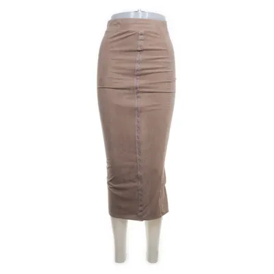 Läderkjol (Beige) från Fashion Nova