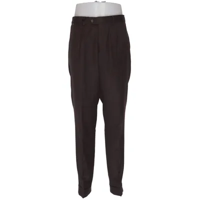 Pantalon de costume (Marron) de Reda Viscose, Laine