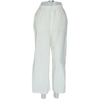 Pantalon patte d'éléphant (Blanc) de Up2Fashion Lin, Viscose