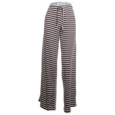 Palazzobyxor (Brun, Vit) Elastan, Polyester, Viskos