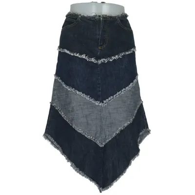 Jeanskjol (Blå, Grå) från Indian Rose Bomull