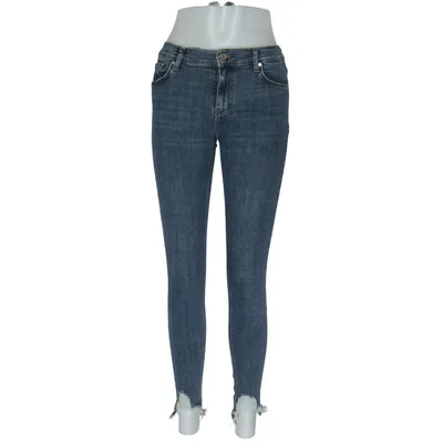 Jeans (Blue) from Never Denim Cotton, Elastane, Polyester