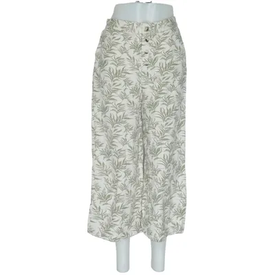 Broek (Beige, Groen) van Code Katoen, Linnen, Viscose