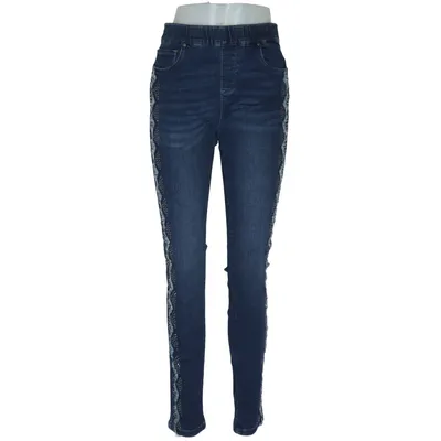 Jeans (Blå) fra Sarah Kern Bomuld, Elastan, Polyester
