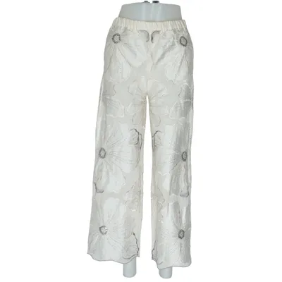 Palazzo pants (White) from Zara Viscose