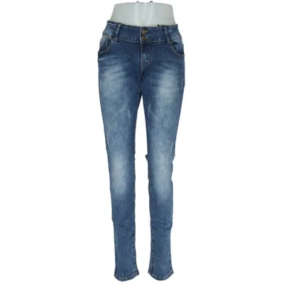 Jean (Bleu) de Smiling Coton, Élasthane, Polyester