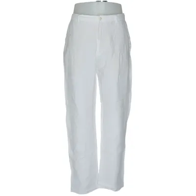 Pants (White) from Zara Linen