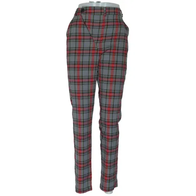 Pants (Gray, Red) from Miss City Official Polyester, Viscose