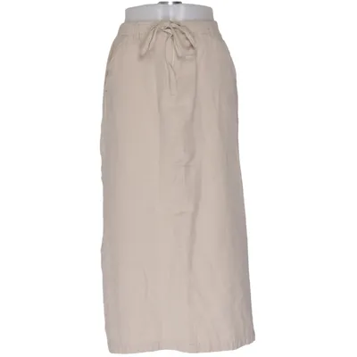 Jupe longue (Beige) de Machine Coton, Lin, Viscose