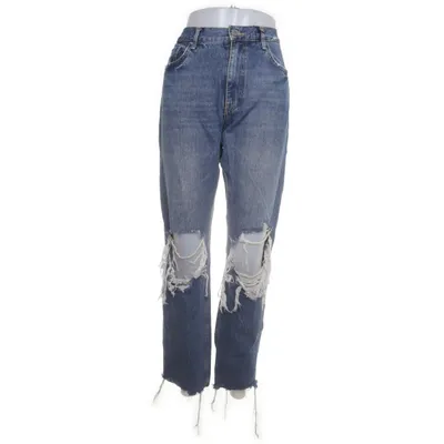 Spijkerbroek (Blauw) van Never Denim Katoen, Elastaan