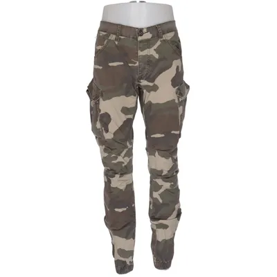 Cargo broek (Groen, Bruin, Beige) van Enos Katoen, Elastaan