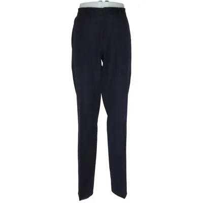 Kostuumbroek (Blauw) van Boss Viscose, Wol
