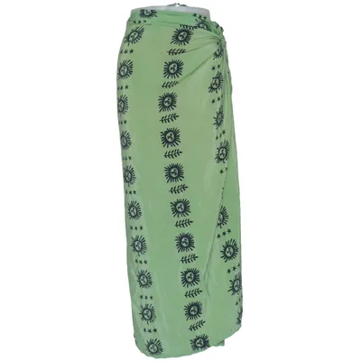 Wrap skirt (Green, Black) from KUS