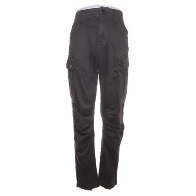 Cargo broek (Zwart) van Raw Katoen, Elastaan, Polyester