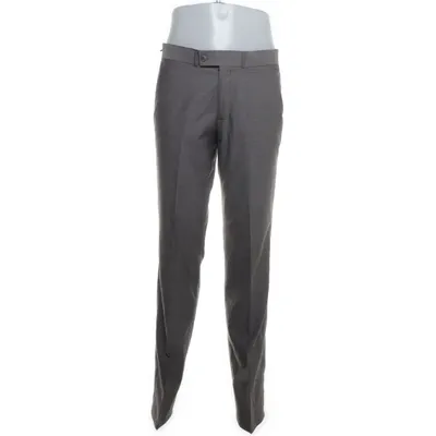 Kostuumbroek (Grijs) van Woolmark Blend Polyester, Wol