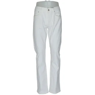 Jean (Blanc) de Uniform Coton, Élasthane