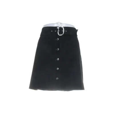 Skirt (Black) from Zara Woman Leather