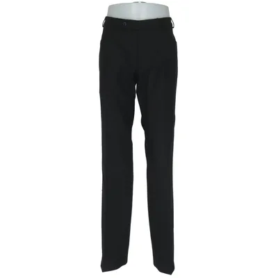 Pantalon de costume (Noir) de Manzoni Élasthane, Polyester, Laine