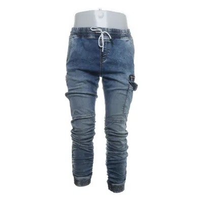 Pantalon cargo (Bleu) de Savvy Coton, Élasthane, Polyester