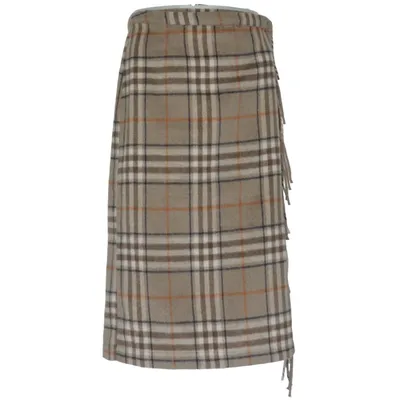 Kilt (Beige, Brun, Vit) från Holly & Whyte by Lindex Akryl, Polyamid, Polyester, Ull