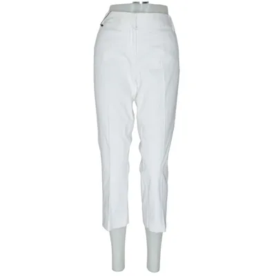 Chinos (Wit) van Number One Katoen, Elastaan