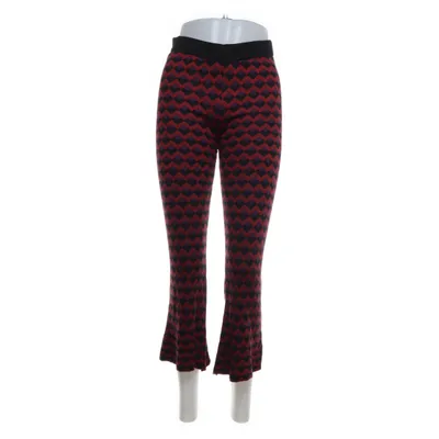 Pants (Red, Multicolored) from Zara Knit Metallic fiber, Polyester, Viscose