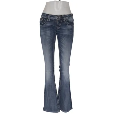 Jeans (Blå) från Miss Me Bomull, Elastan