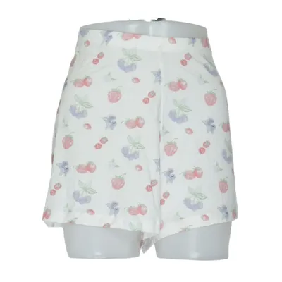 Pajama shorts (White, Multicolored) from Djerf Avenue Elastane, Lyocell