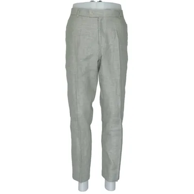 Suit pants (Green) from John Henric Cotton, Elastane, Linen, Polyester
