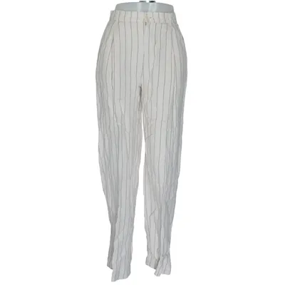 Bukser (Beige, Sort) fra Lindex Linned, Viscose